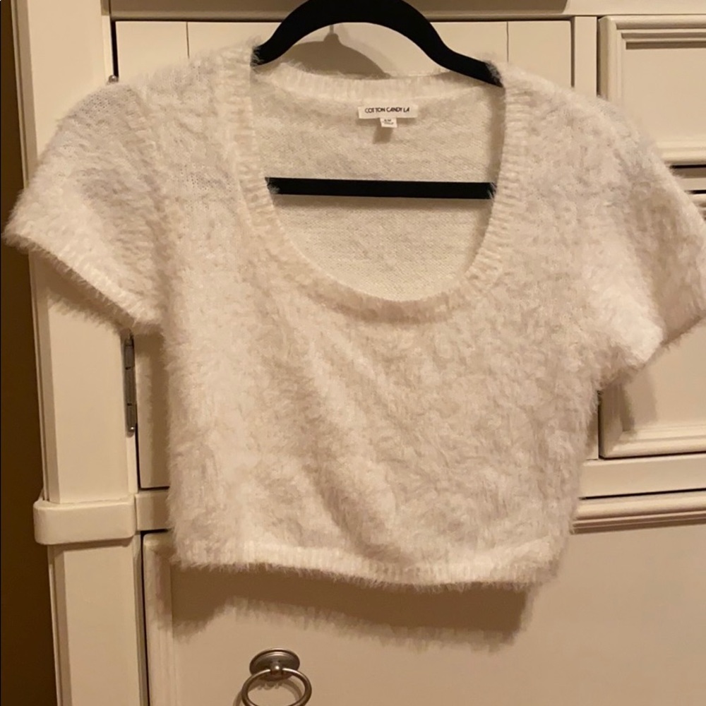 Cropped White Tee